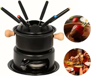 fondue inox 11 pecas