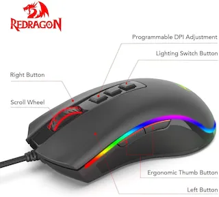 mouse gamer redragon cobra