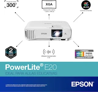 projetor epson powerlite e20